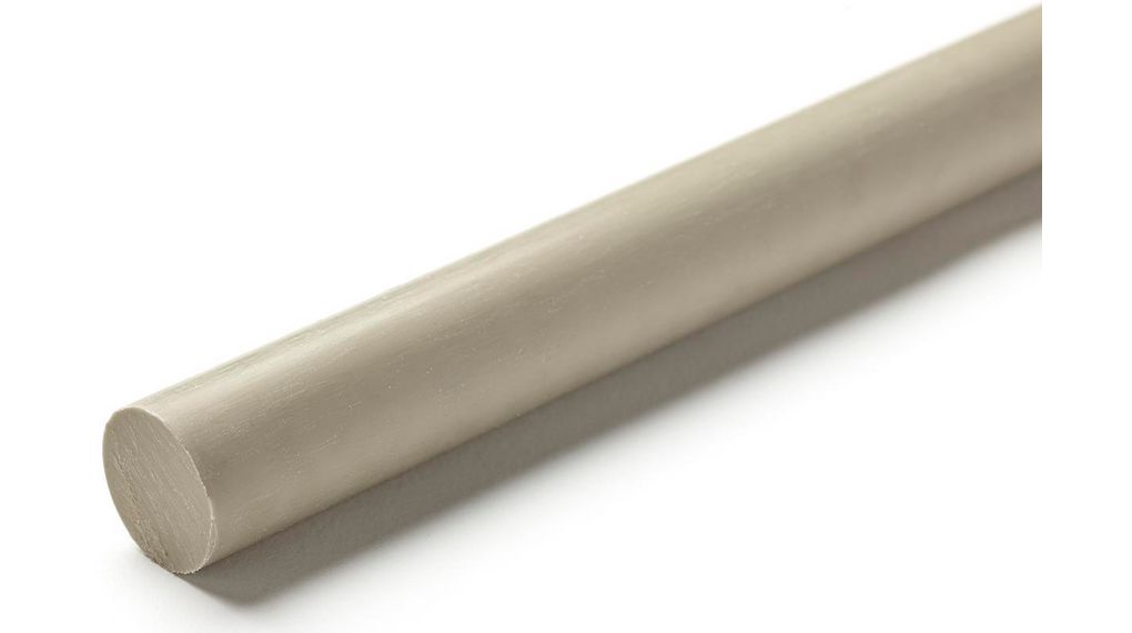 Rod, Polypropyleen (PP), 910kg/m³, 1m, Grijs